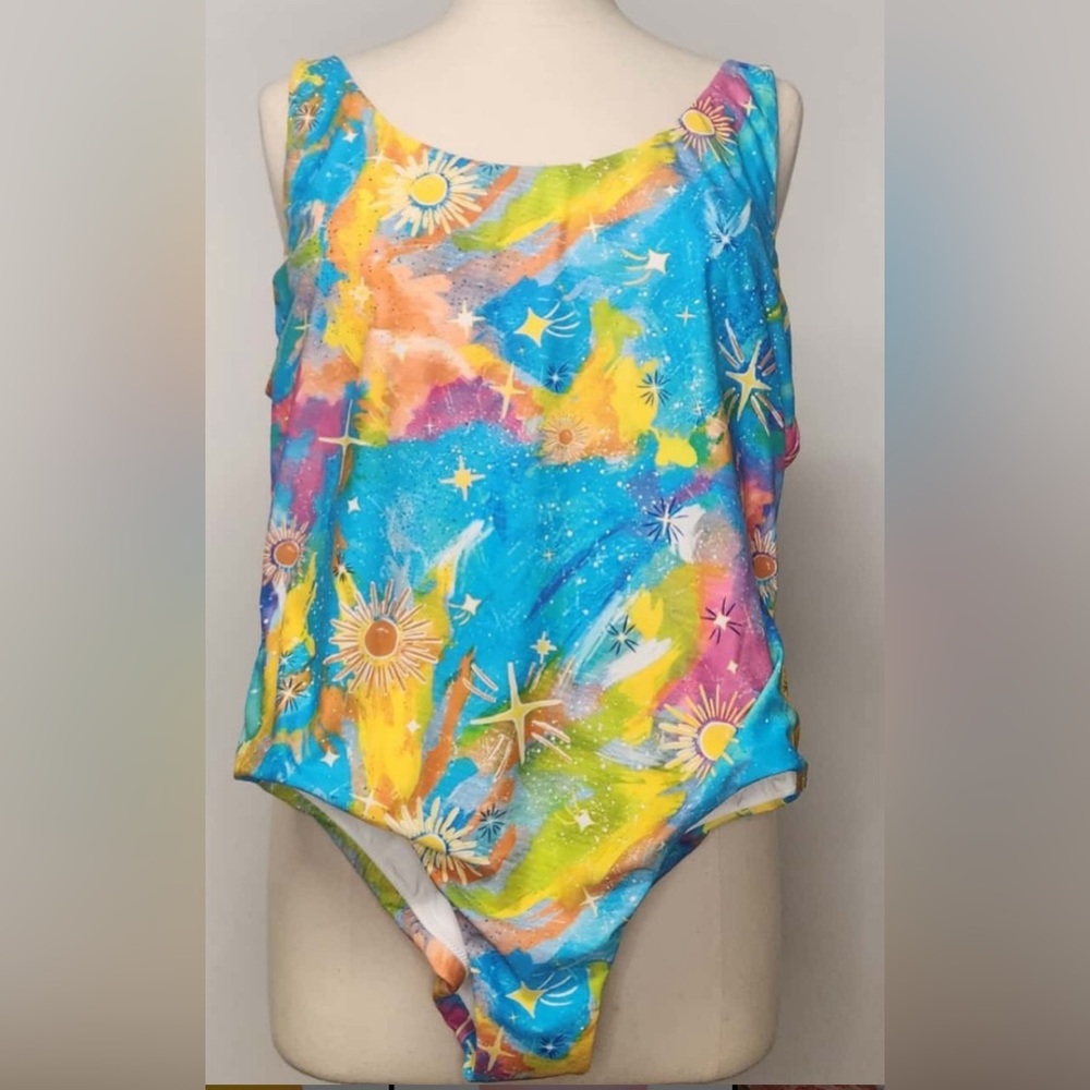 Rainbow Gold Cozzie One Piece Swimsuit